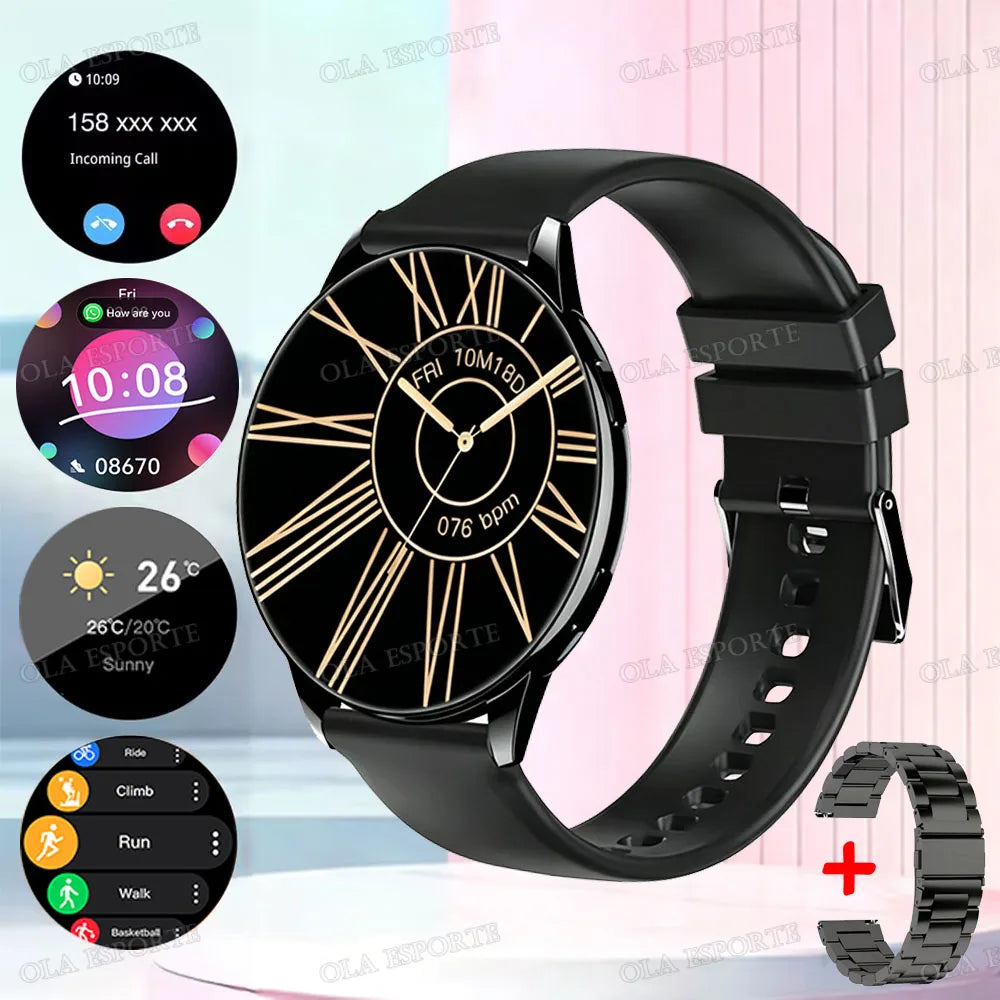 Smart Watch, Wireless Call/Dial, Multi-Sport Mode, Multiple APP Reminders, Suitable for Men and Women, Compatible Phone/Android