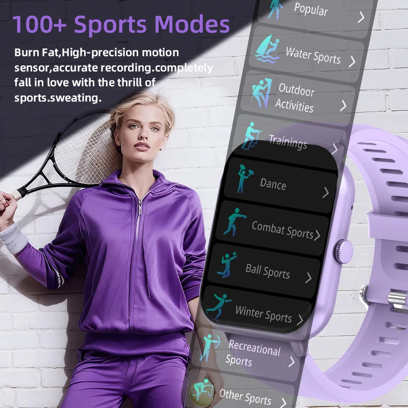 GPS Smart Watch For Women Gifts Full Touch Screen Sports Fitness Watch Bluetooth Call