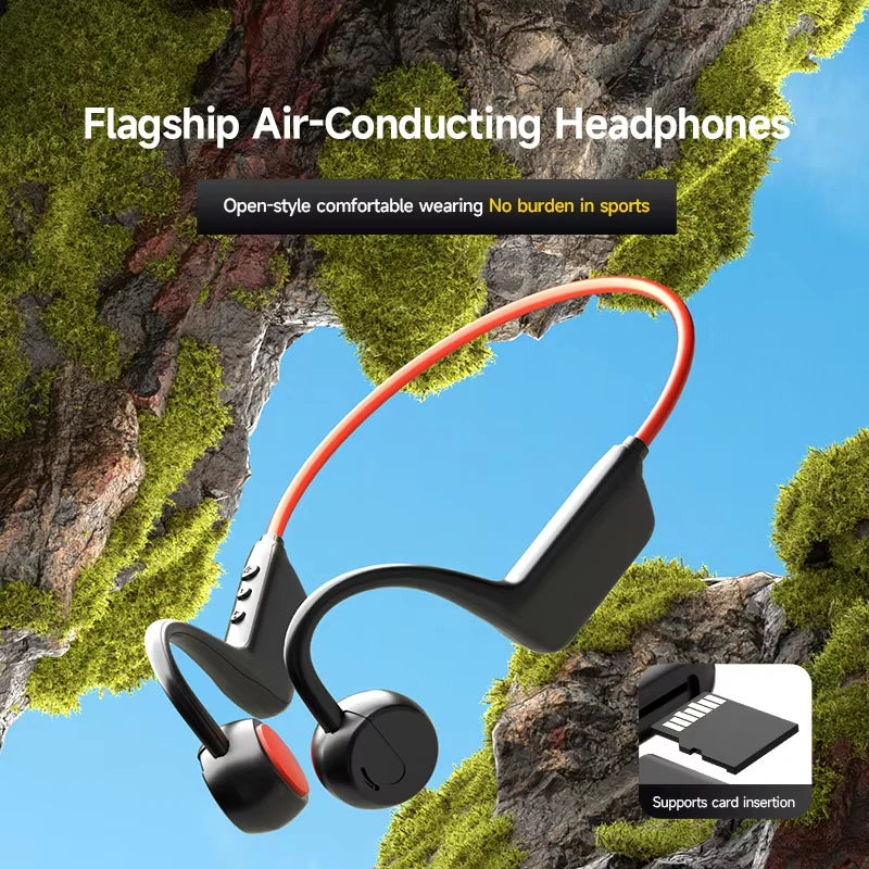 Bone Conduction Headset Bluetooth 5.4 With Mic Waterproof Exercise Fitness Wireless Swimming Sports Headphone 2026 New