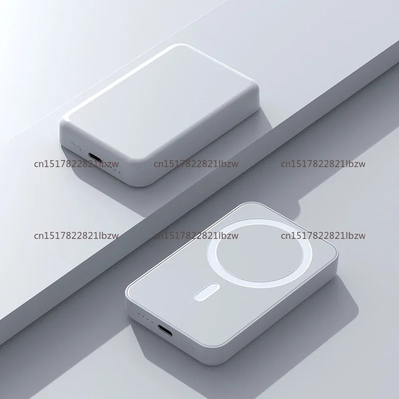 Wireless magnetic power bank fast charging compact and portable power bank