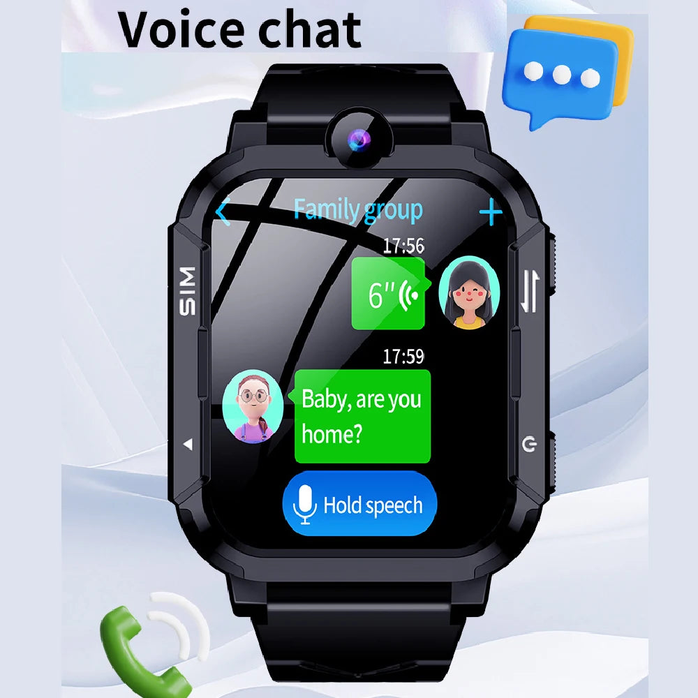 Smart Watch Kids 4G GPS WiFi Tracking Location Video Call SOS APP Download Monitor Phone Watch Children Smartwatch Boy Girl Gift