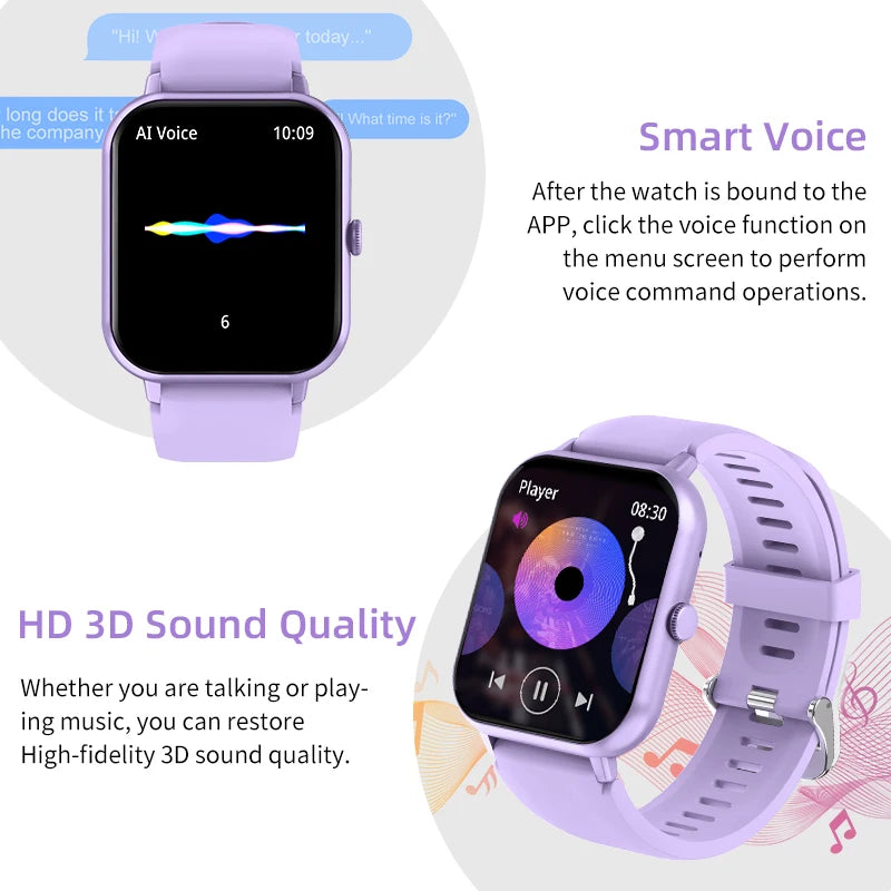 GPS Smart Watch For Women Gifts Full Touch Screen Sports Fitness Watch Bluetooth Call