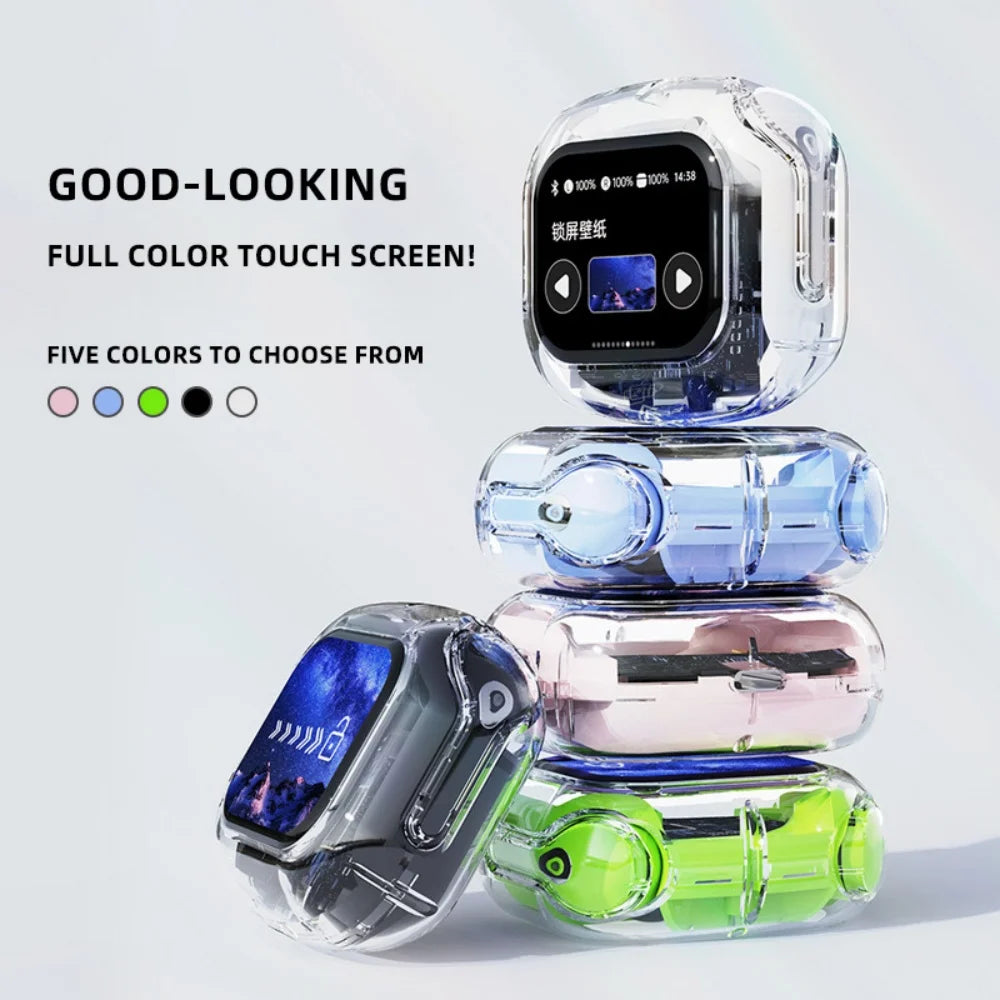 Air Max Smart Touch Screen Headsets TWS In Ear Buds Sports Earphones Binaural pro Stereo Soundtrack Microphone Bass Headsets