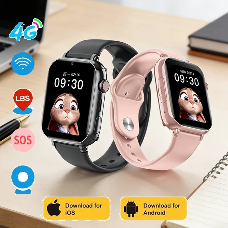 New SIM Smart Watch Kids GPS WIFI Video Call SOS IP67 Waterproof Child Smartwatch Camera Monitor Tracker Location Phone Watch