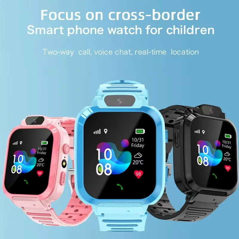 Children's Smart Phone Watch Waterproof Q16 English Multilingual GPS Positioning Photo.