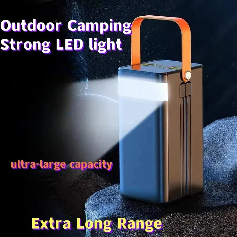 120W 100000mAh Fast Charging Power Bank Large Capacity Outdoor Mobile Power Supply Supports 7 Devices to Charge At The Same Time