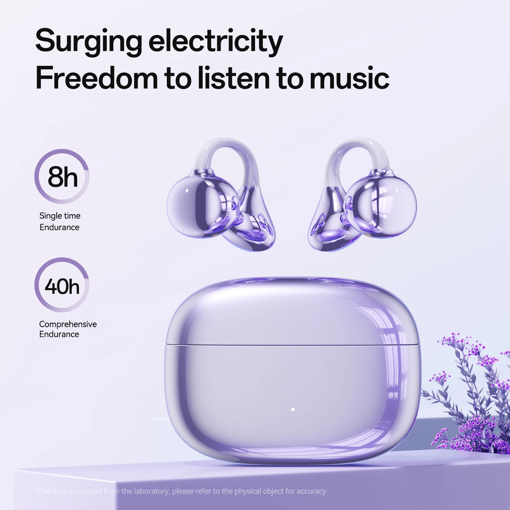Ear Clip Headphones Bluetooth Earphones Smart Earbuds Touch Portable Earphones Earbuds Noise Wireless Language Headphones