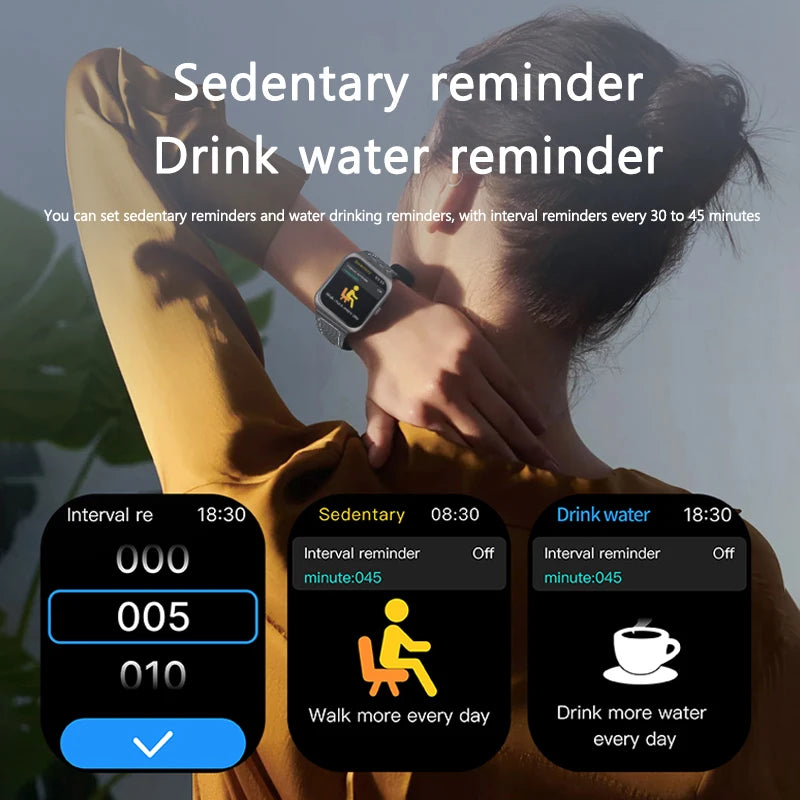 2025 NEW Smart Watch 1.85''Curved Screen BT5.4 Wireless Call Music Control Heart Rate/Sleep Monitoring  Remote Camera for Men