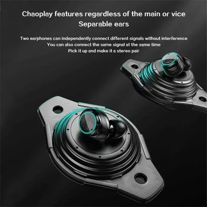 TWS Earphone Bluetooth 5.3 Wireless Headphones Hifi Stereo Sports Earbuds Headset Hearing Aids With Mic Handfree