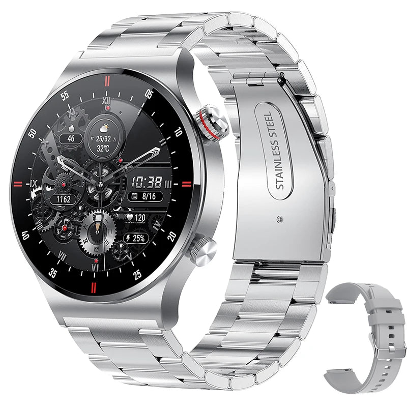 2027 New Smart Watches Men NFC Bluetooth Call Fitness Clock Waterproof 100+Sport Watch Wrist Smartwatch for Women Android Phones