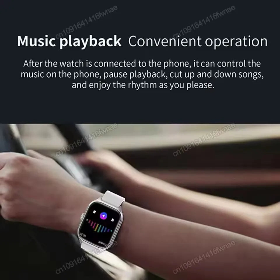 2026 New Smart Watch For Android IOS 2.01Inch Color Screen Bluetooth Call Blood Oxygen/Pressure Monitoring SmartWatch Women HT30