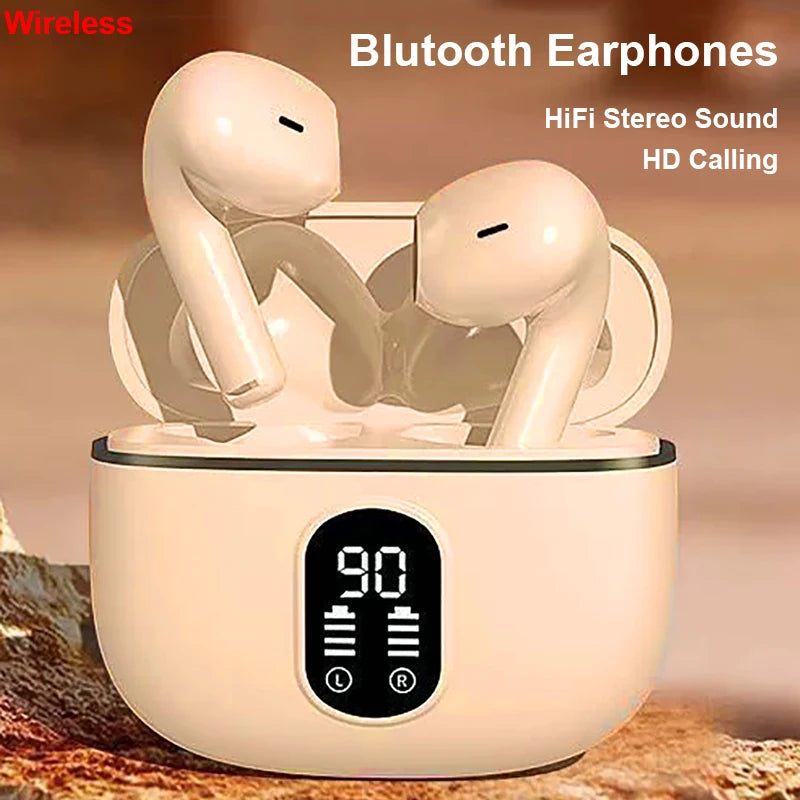 New Bluetooth Earphones Wireless Headphone Noise Cancelling Earbuds HiFi Stereo Headset ENC HD Calling Handsfree For AIR iPad