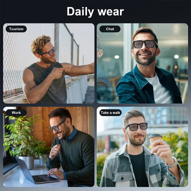 Smart Bluetooth Glasses Music Earphones Listening To Music Calling Sunglasses Fashion Sunglasses Smart Bluetooth Glasses