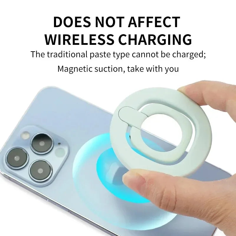 Magnetic Phone Ring, Suitable for MagSafe Grip [Super Magnet] iPhone Fashion Shining Ring Phone Stand Accessories