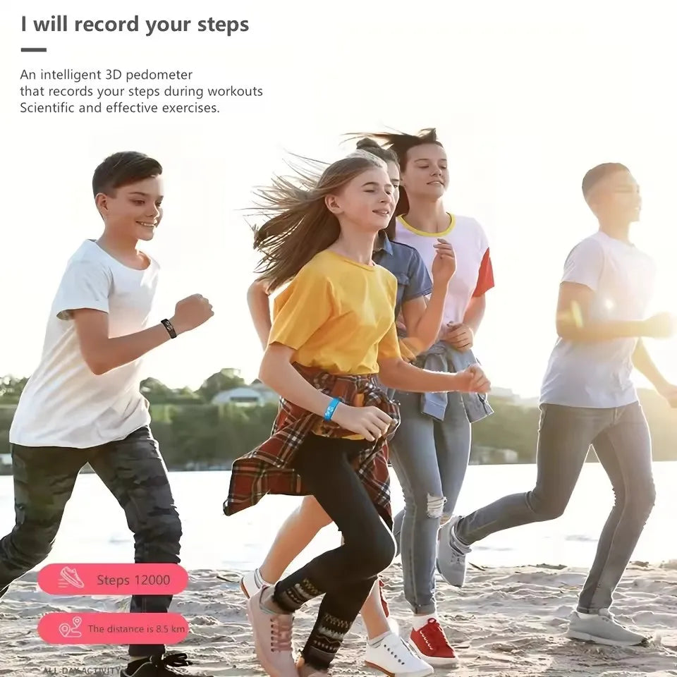 Smart Bracelet with Running Pedometer, Monitoring, Vibration Alarm, Led Digital Waterproof Smart Watch