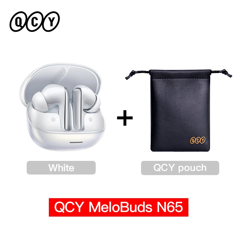 QCY HT21 Wireless Earphones Melobuds N65 -60dB AI Adaptive ANC Earbuds Bluetooth 6.0 LDAC Hi-Res Audio 8 Mics 50Hrs Headset