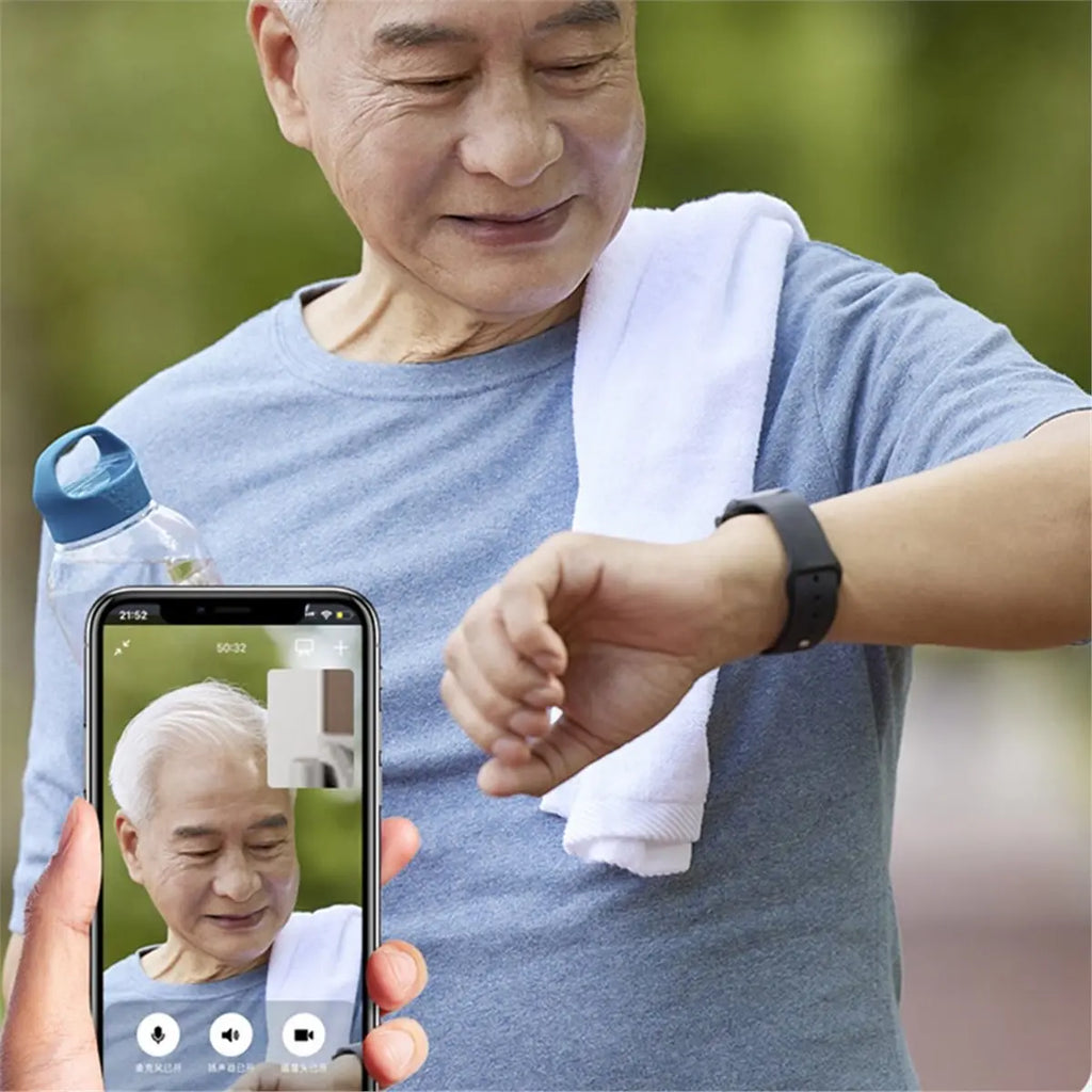 4G Elderly Smart Watch with GPS,SOS,Fall Detection Emergency Support,AI Health Monitoring for Elderly Red A
