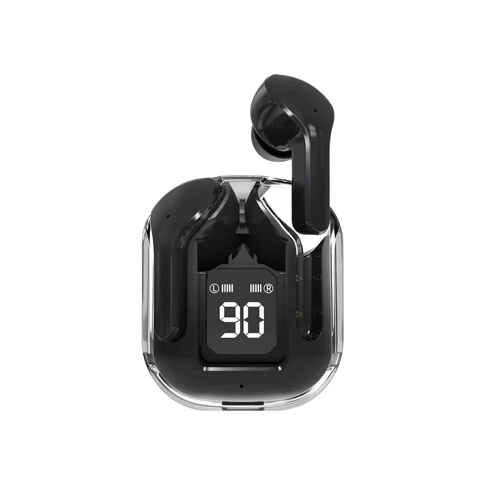New Bluetooth-Compatible Earphone Creative with Digital Display Bilateral Stereo TWS Earbuds Outdoor Sports Headphones