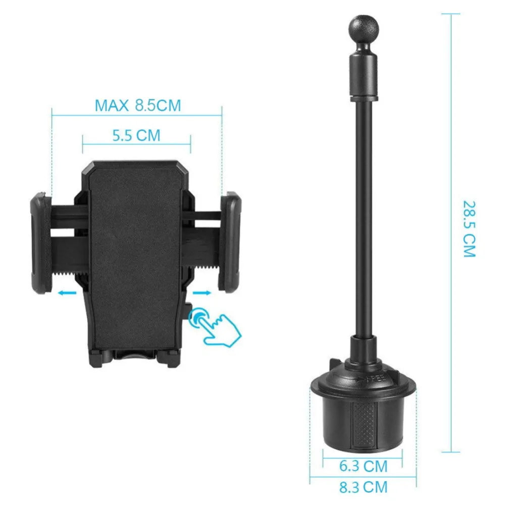 Car Cup Phone Holder Mobile Phone Stand in Car Phone Holder Stand for iPhone 13 12 Pro Max Xiaomi Huawei Phone Rotatable Stand