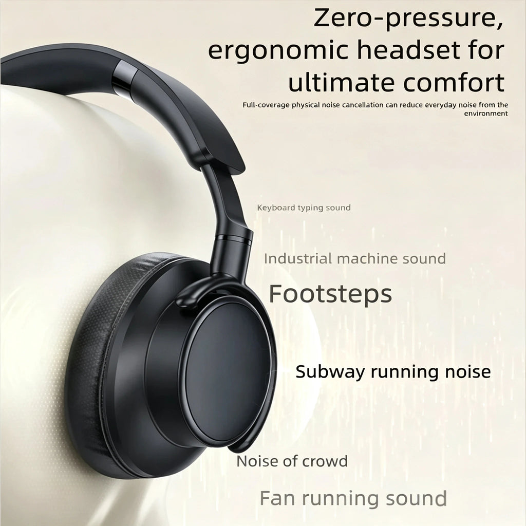 Choice BT08 HiFi Bluetooth Headphones 45dB ANC Wireless Earphone 95% Noise Reduction Immersive Over Ear Headset 10H Playtime