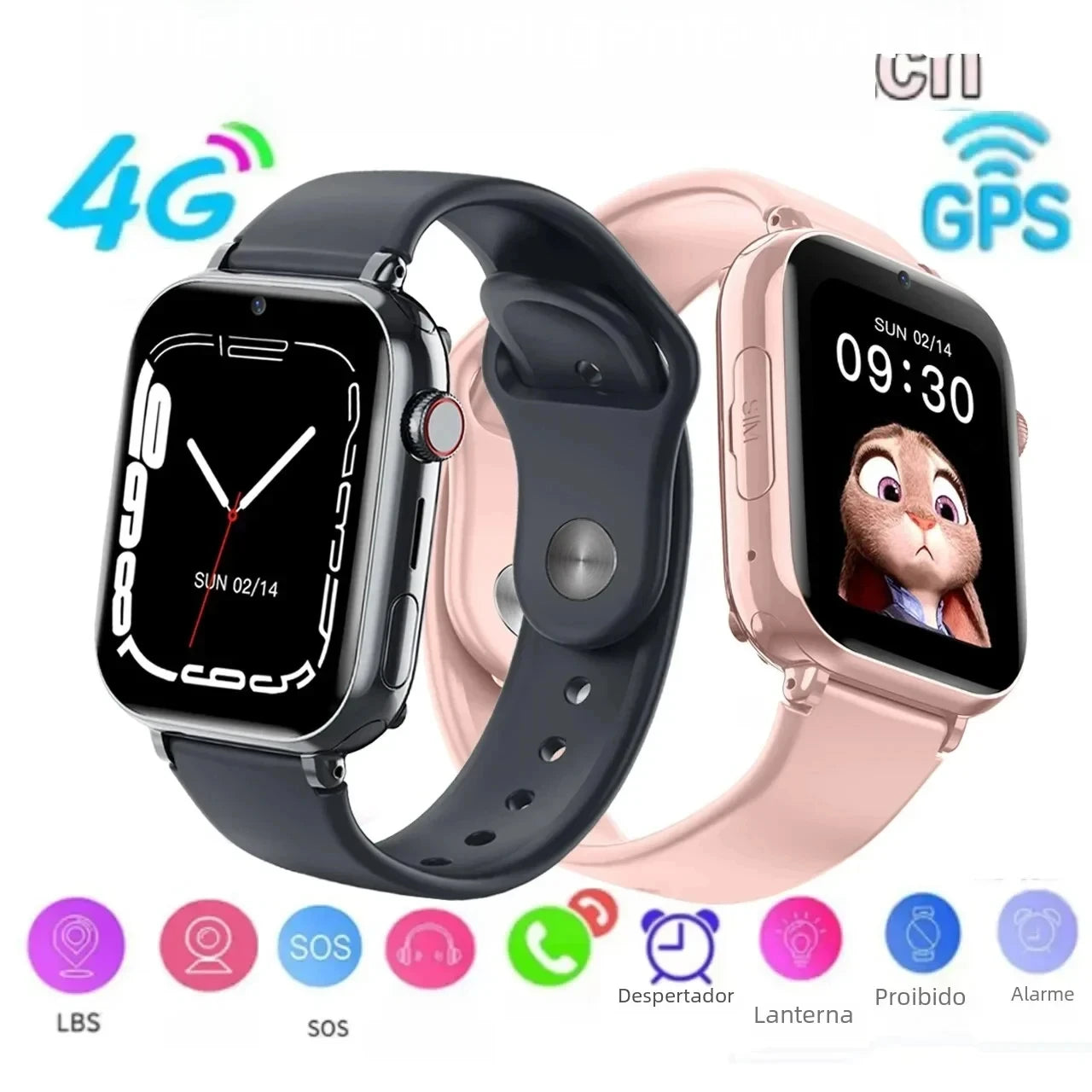New SIM Smart Watch Kids GPS WIFI Video Call SOS IP67 Waterproof Child Smartwatch Camera Monitor Tracker Location Phone Watch