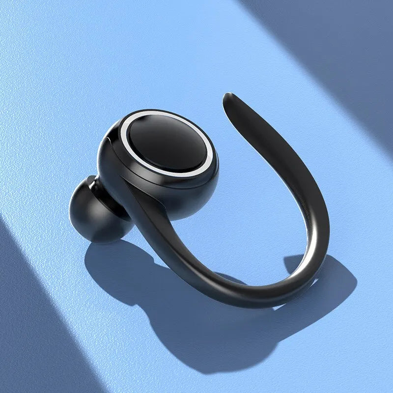 Bluetooth 5.2 Wireless Earphones Ear-Hook Mini Business Headphone HIFI Bass Noise Cancelling Sport Gaming Earbuds for Car Call