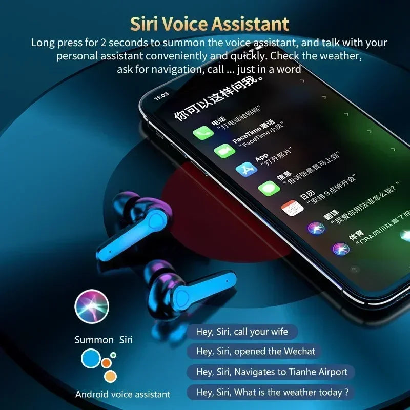 Bluetooth Earphones Bluetooth Earbuds Smart-touch Bluetooth Headphones Allow Seamless Volume Control Without Reaching for Phones