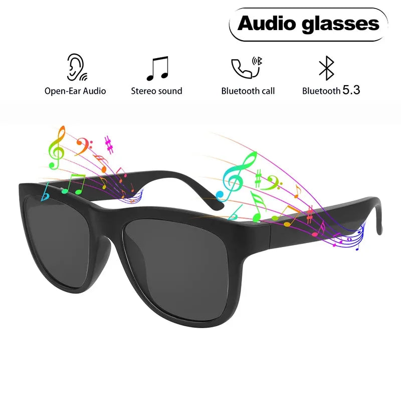 Original Smart Glasses Headset Wireless Bluetooth Sunglasses Outdoor Sport Earphone HD Mic Calling Headphone For Man and Women