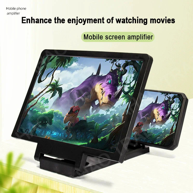 NEW 3D Screen Amplifier Mobile Phone HD Screen Video Glass Stand Magnifier For Phone Enlarged Screen Phone Stand Bracket