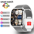 New Ultra Thin Smart Watch Men 1.96' AMOLED HD Pixel Display Always Show Time BT Call Reminder Smartwatch Ladies For Android iOS