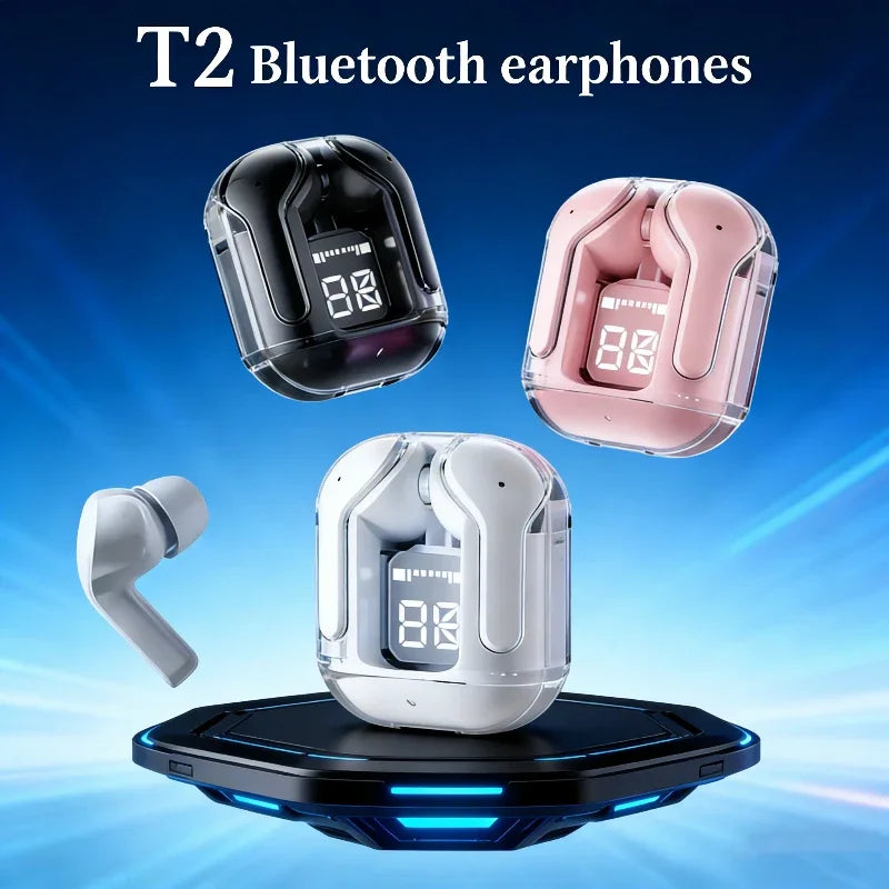 LED TWS Bluetooth Headphones 9D Stereo Wireless Earphones InEar HiFi Earbuds HandsFree Headset Smart Touch Music Headset ﻿