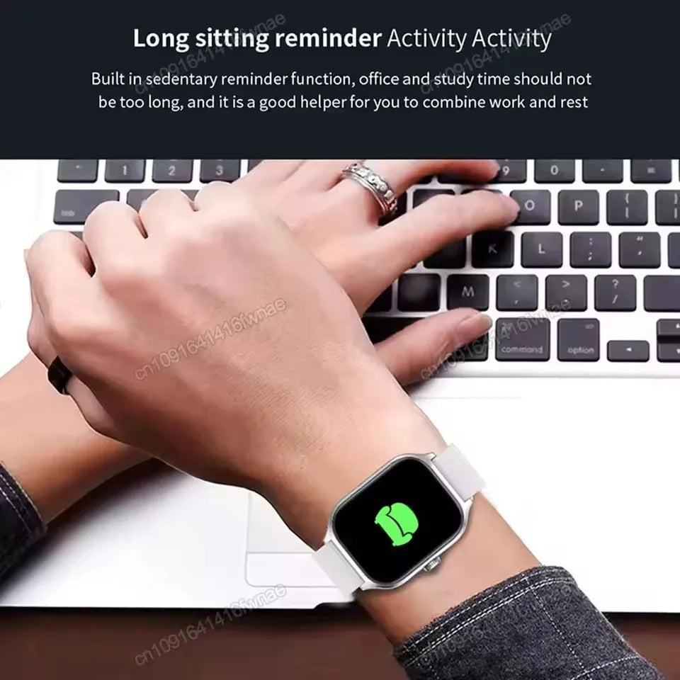 2026 New Smart Watch For Android IOS 2.01Inch Color Screen Bluetooth Call Blood Oxygen/Pressure Monitoring SmartWatch Women HT30