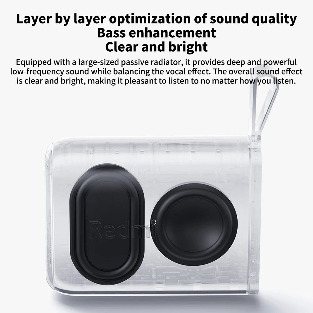 Redmi Portable Bluetooth Speaker Outdoor IP67 Stereo Powerful Sound  Box BT5.3 RGB Dual Pairing TWS Connectivity Colorful -CN