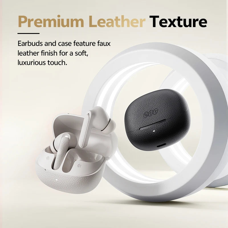 QCY Buds ANC -45dB Adaptive Noise Cancelling Wireless Bluetooth 5.4 Earbuds 6 Mics Clear Call 10mm Dynamic Driver Earphone 25Hrs