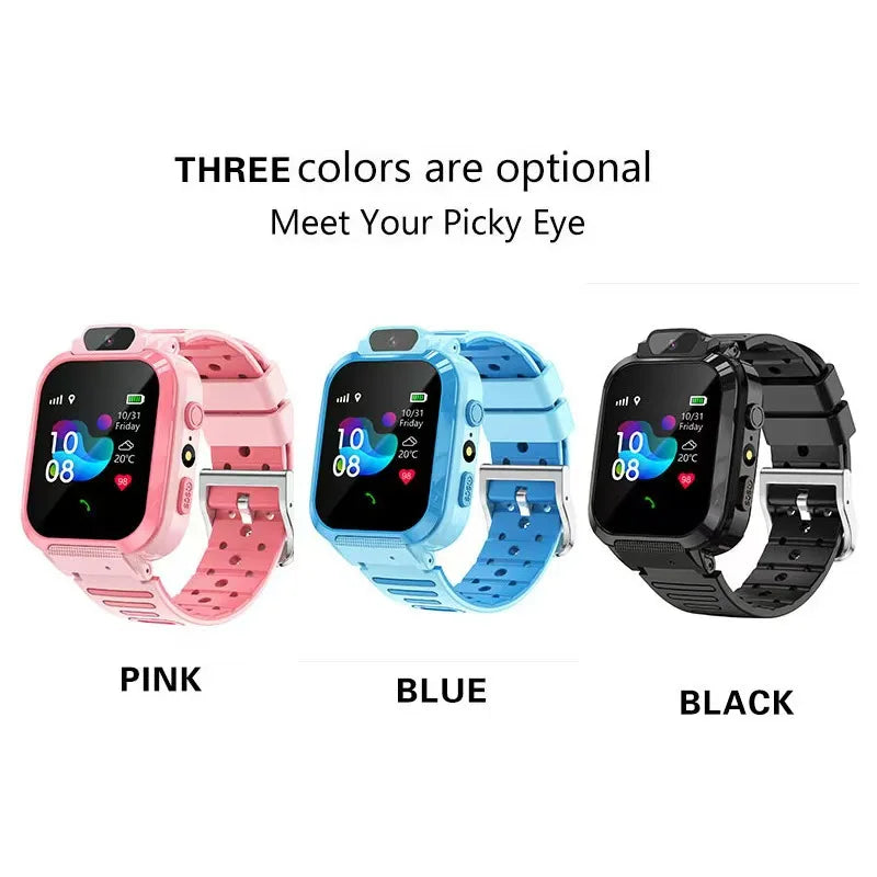 Children's Smart Phone Watch Waterproof Q16 English Multilingual GPS Positioning Photo.