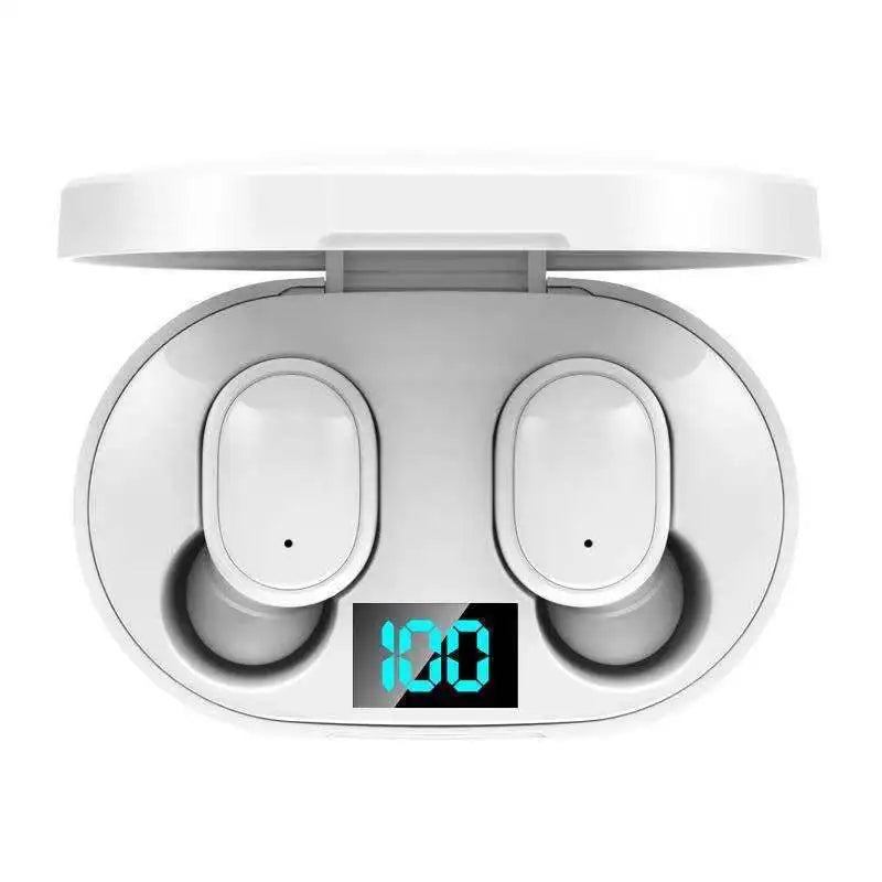 Digital Display TWS Bluetooth 5.0 Wireless Earbuds Mini In-Ear Headphones Stereo Calls with LED Charging Case