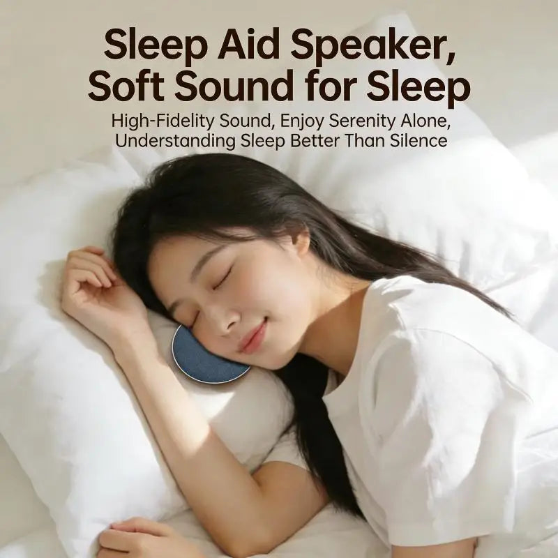 Bedroom Pillow Speaker Bluetooth 5.4, Under Pillow Sound Machine With White Noise HiFi Stereo Sound