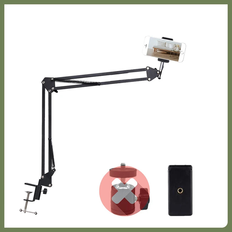 FANGTUOSI 2024 NEW Phone Camera Tripod Table Stand Set Photography Adjustable With Phone Holder For Nikon For LED Ring Light