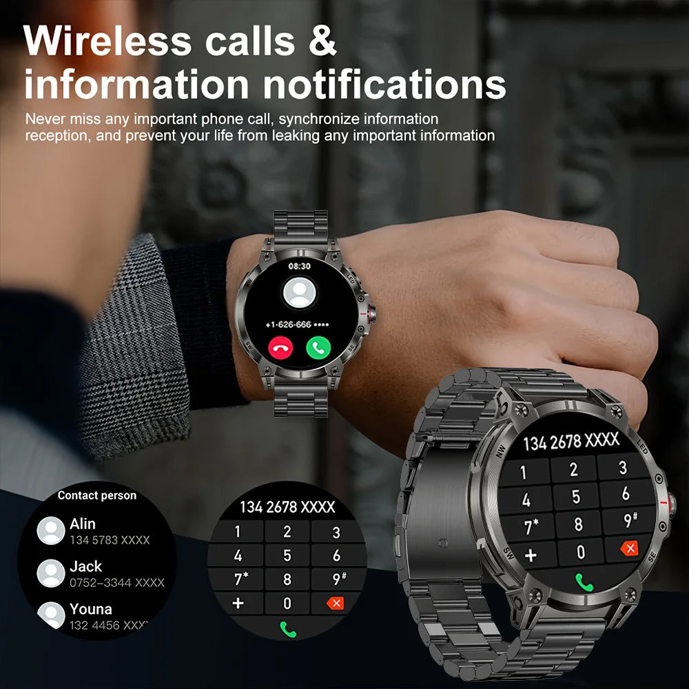 2026 New GPS Map Navigation SmartWatch Men Women Amoled Screen 3ATM Waterproof Sport SmartWatch Compass NFC Bluetooth Call Watch