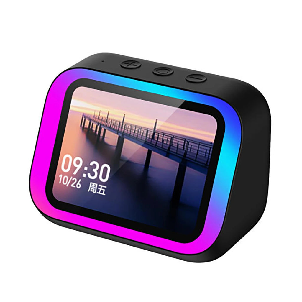 AI Smart Bluetooth 5.4 Speaker Voice assistant HD Touch Screen Display Electronic Album Alarm Clock Hi-Fi Stereo Outdoor Sound