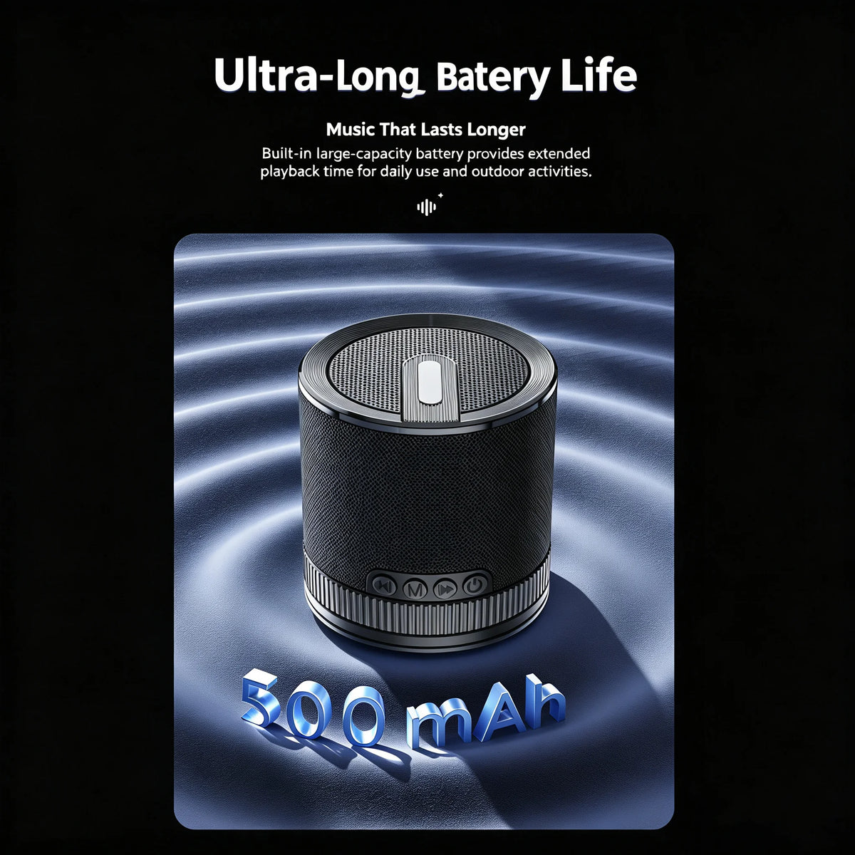 Suction Cup Bluetooth Speakers for Shower Bathroom Exterior Walls/Glass Door 5W Powerful Portable Speaker HiFi Stereo Sound Box