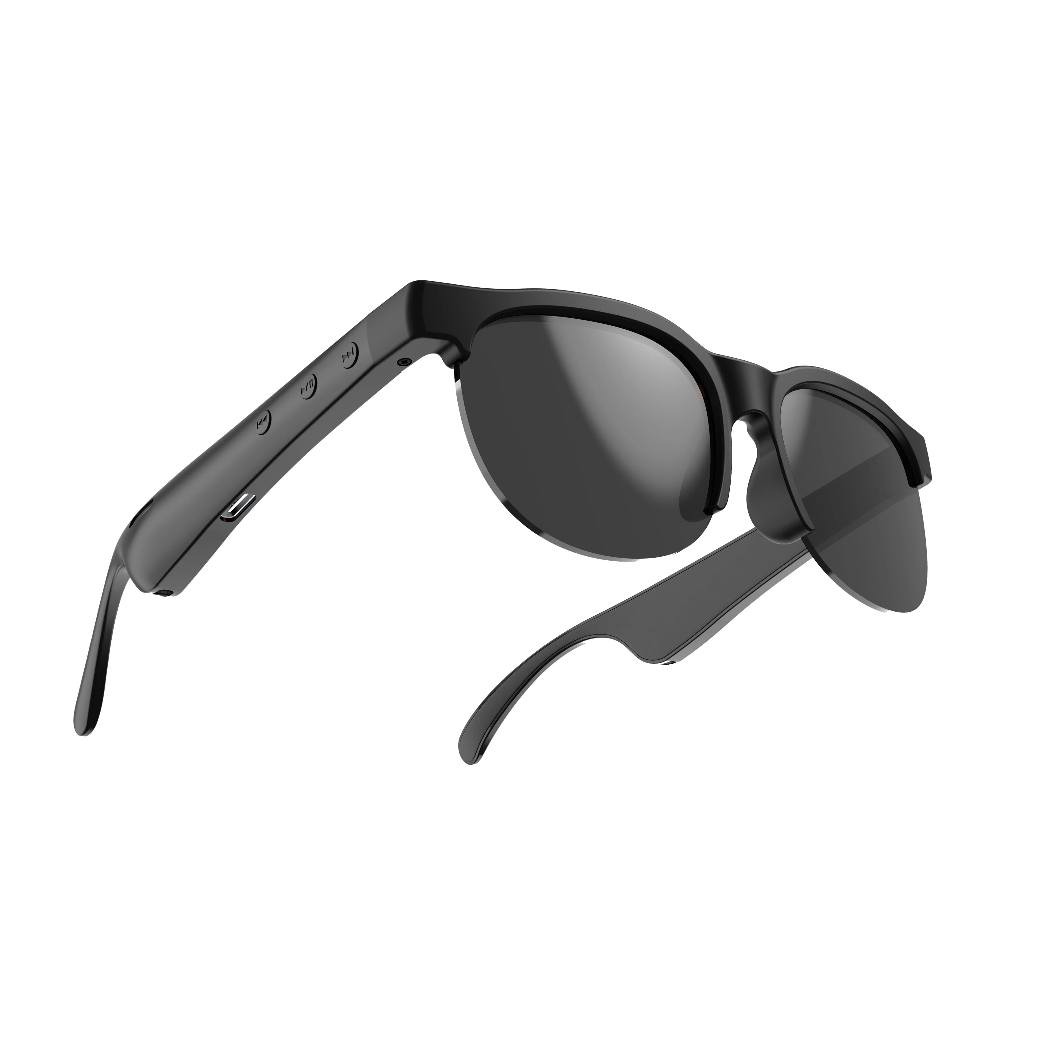 Smart Bluetooth Sunglasses Glasses Call Outdoor Sports Headphones V5.3 HIFI Black Technology Anti-touch UV For Men And Women