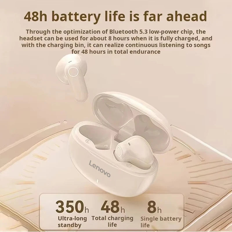 Lenovo New TWS Smart Digital Bluetooth Earphones In Ear ANC Noise Reduction Long Range Wireless Earphones With Mic Touch Screen