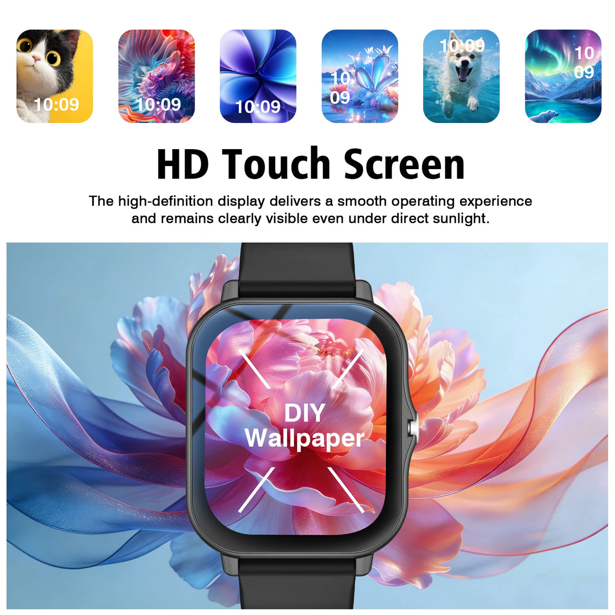 Smart Watch With Wireless Calling, Multi-Sport Modes, Message Reminders, Sports Watch For Iphone/Android
