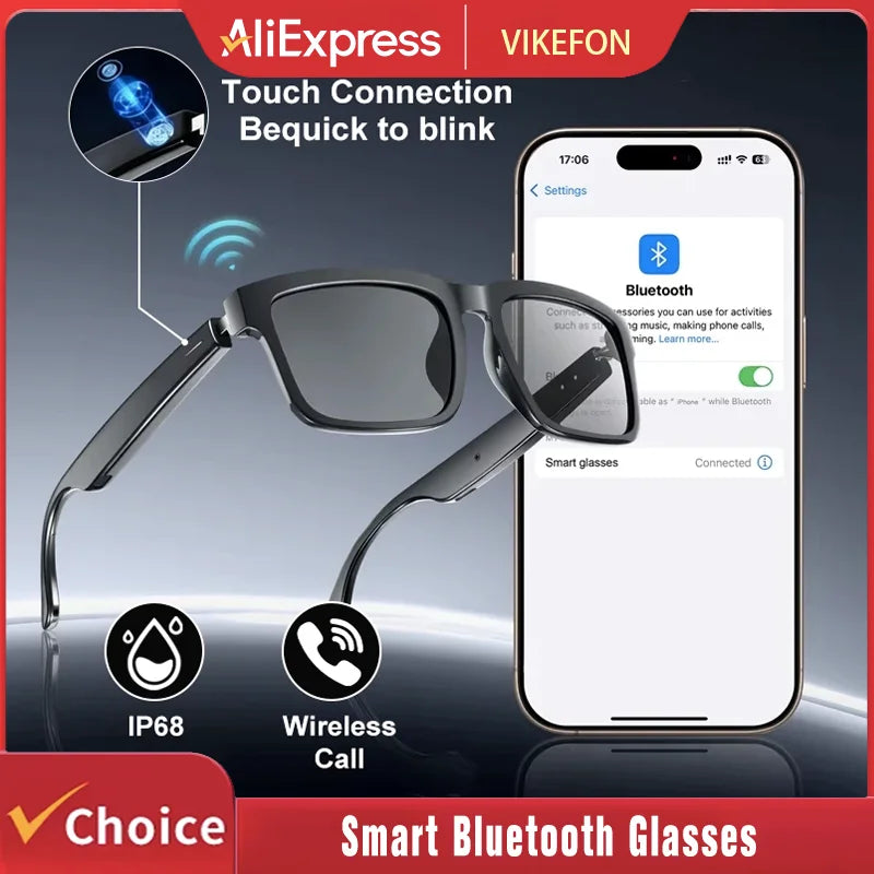 Smart Bluetooth Glasses Music Earphones Listening To Music Calling Sunglasses Fashion Sunglasses Smart Bluetooth Glasses