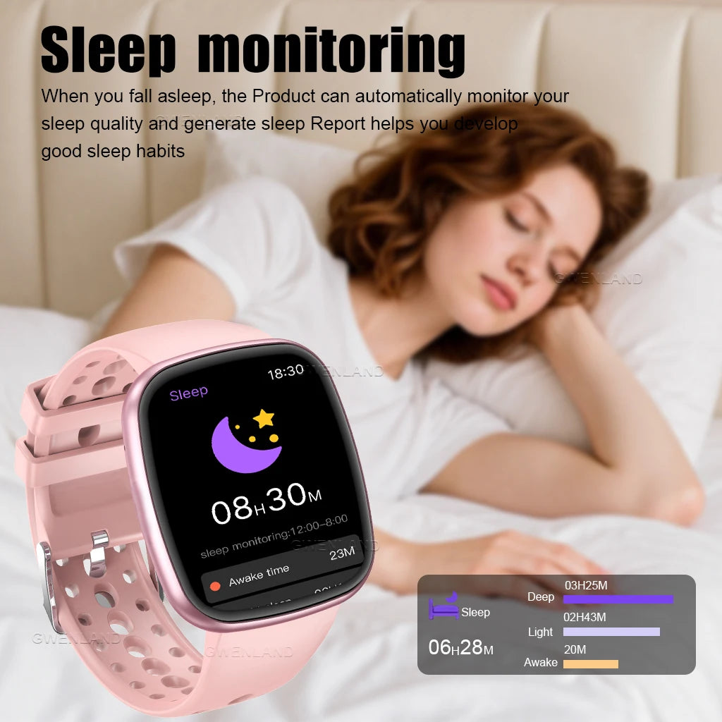 Smartwatch For Men And Women Gift, 1.83 Inch Full Touch Screen Smartwatch With Text And Call Capabilities, For Android Phone, Fi