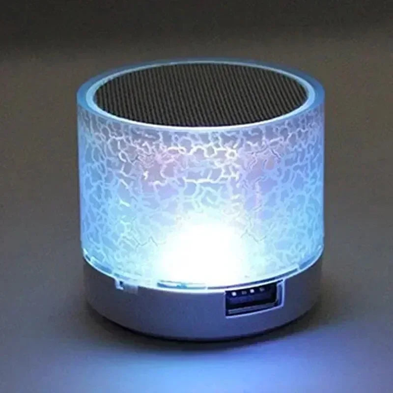 Wireless Bluetooth Speaker Crack LED Light USB SD Card Subwoofer For PC Mobile Phone Small Speaker For PC Laptop Phone Sound Box