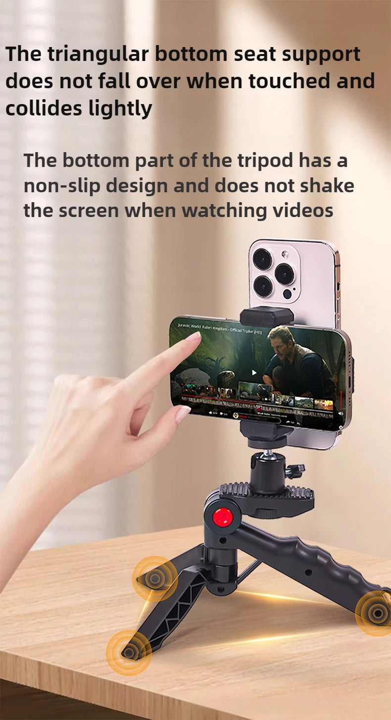 Phone Teleprompter Prompter Stand for Phone Live Broadcast Desktop Handheld Stand Video Subtitle Speech Read Tripod Accessories