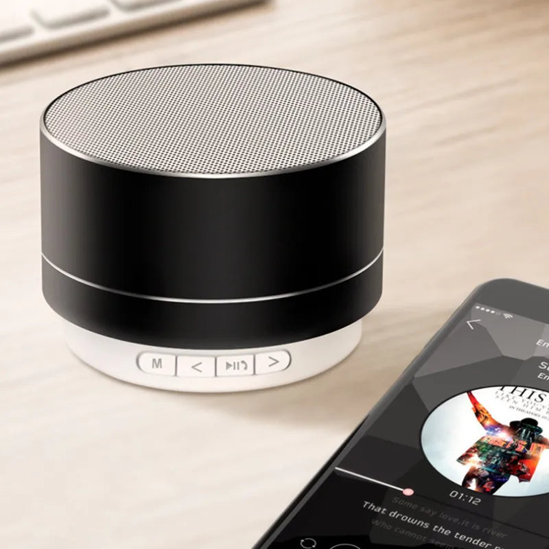 Wireless Bluetooth 5.0 Speaker Small Steel Cannon Portable Subwoofer Mini Bluetooth Speaker Color Outdoor Stereo Sound Speakers
