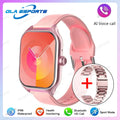 2026 New Smart Watch For Android IOS 2.01Inch Color Screen Bluetooth Call Blood Oxygen/Pressure Monitoring SmartWatch Women HT30